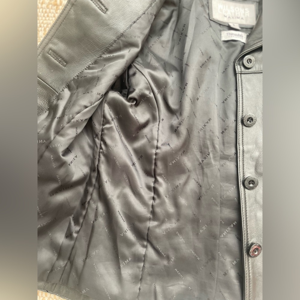 Wilsons Leather Black Leather Jacket - Picture 4 of 11